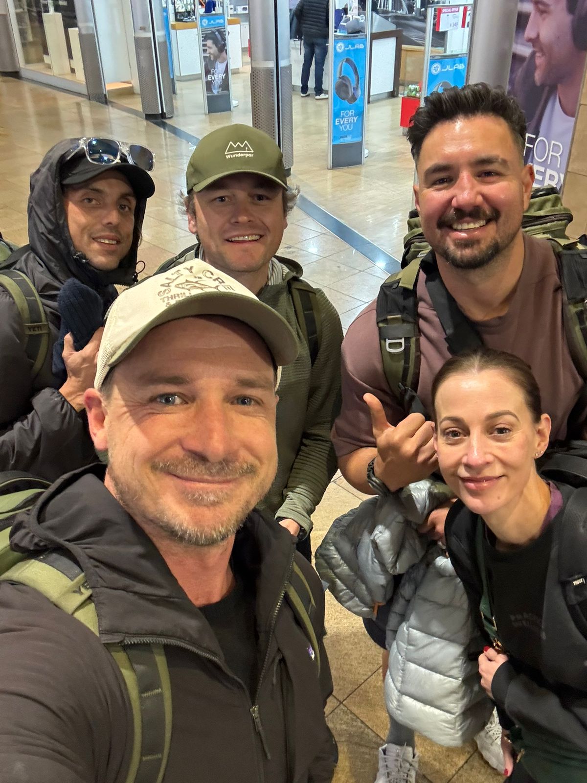 Squad assembled — wheels up for Zambia