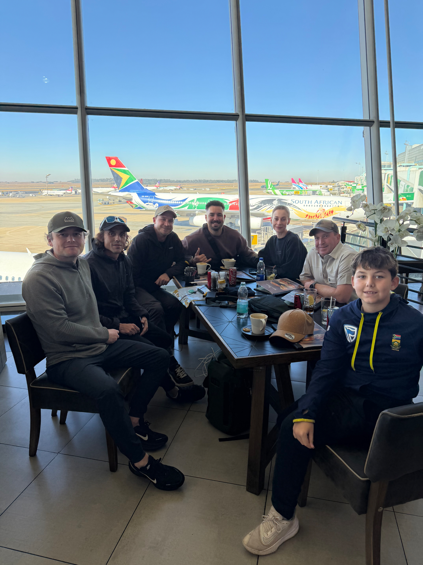 Last coffees before boarding